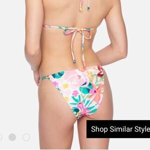 Hurley Floral Pop Cheeky Slider Bikini Bottoms Women’s Medium